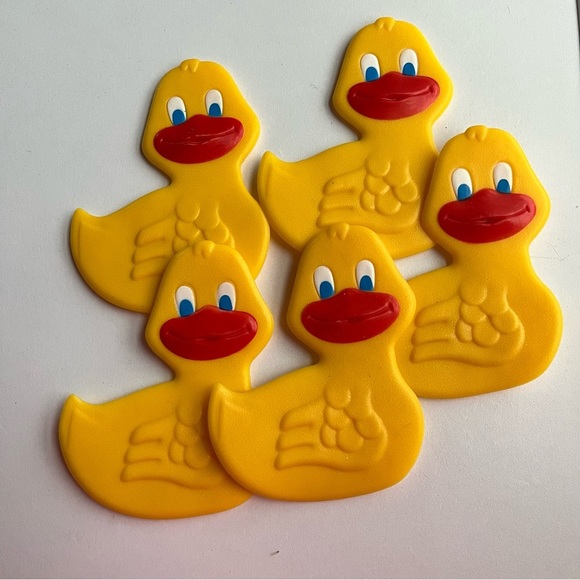 Toys Applique Suction Rubber Duck Bath Tread Strips Set Of 5 Poshmark